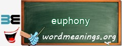 WordMeaning blackboard for euphony